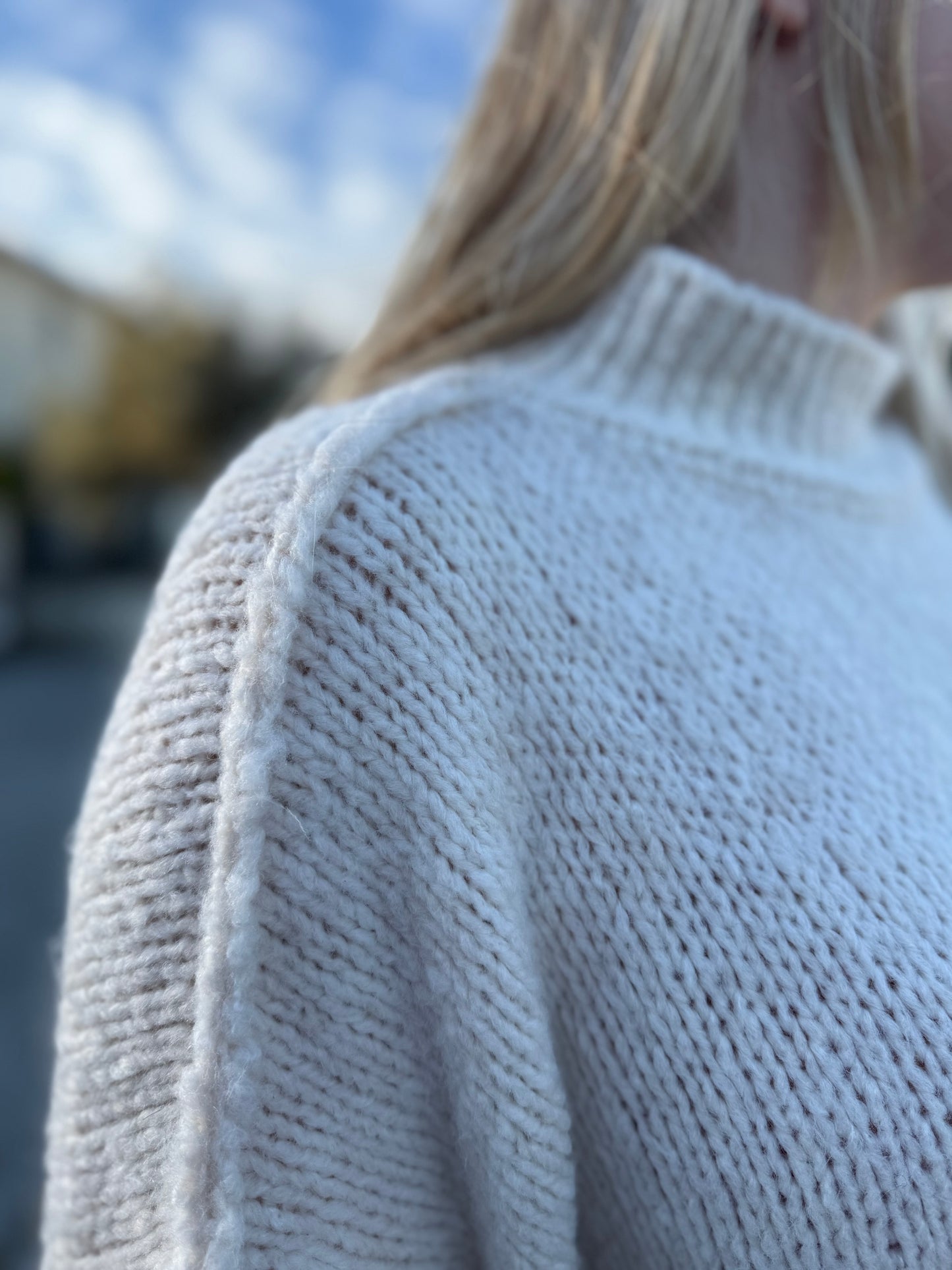 Pull oversize grosse maille