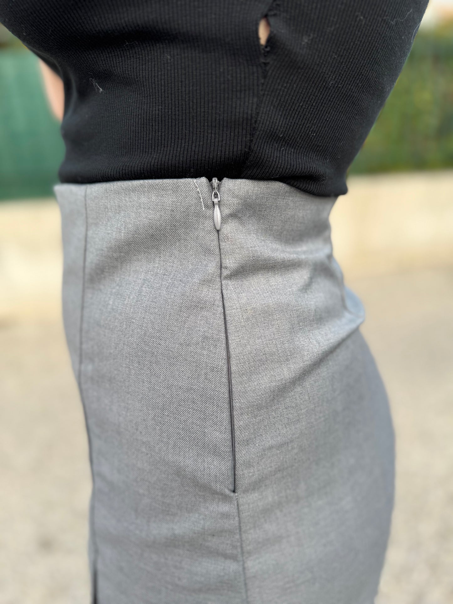 Jupe short grise
